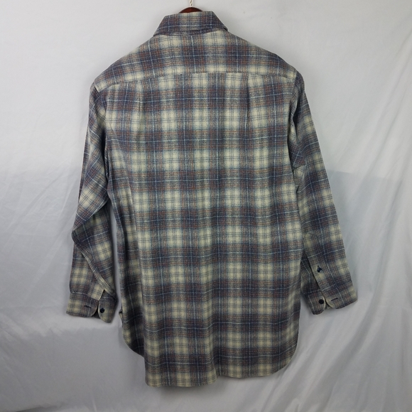 Vintage Pendleton Wool Button Up Field Shirt sz L - Picture 2 of 7